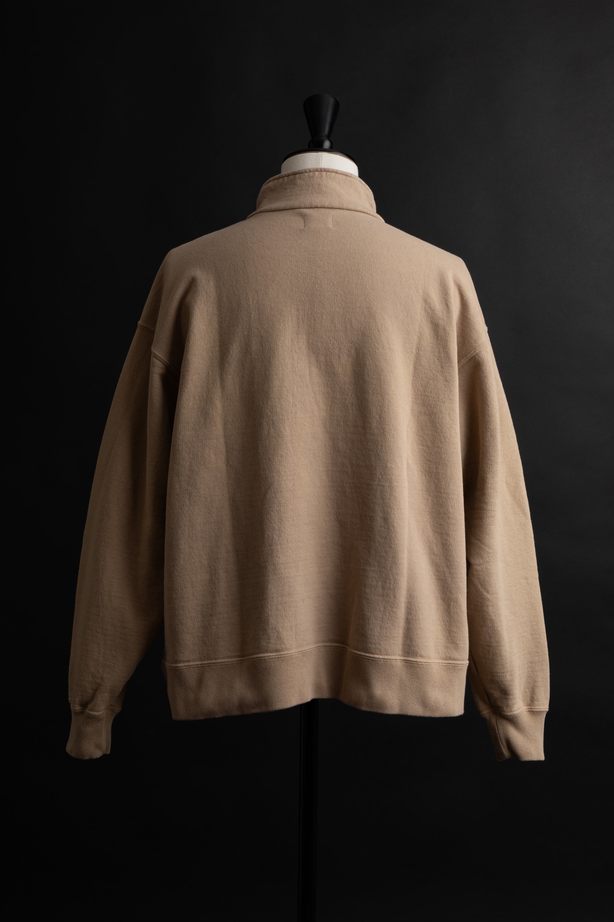 MTE010(54) [BEAVER] HARF ZIP SWEATSHIRTS MOCHA