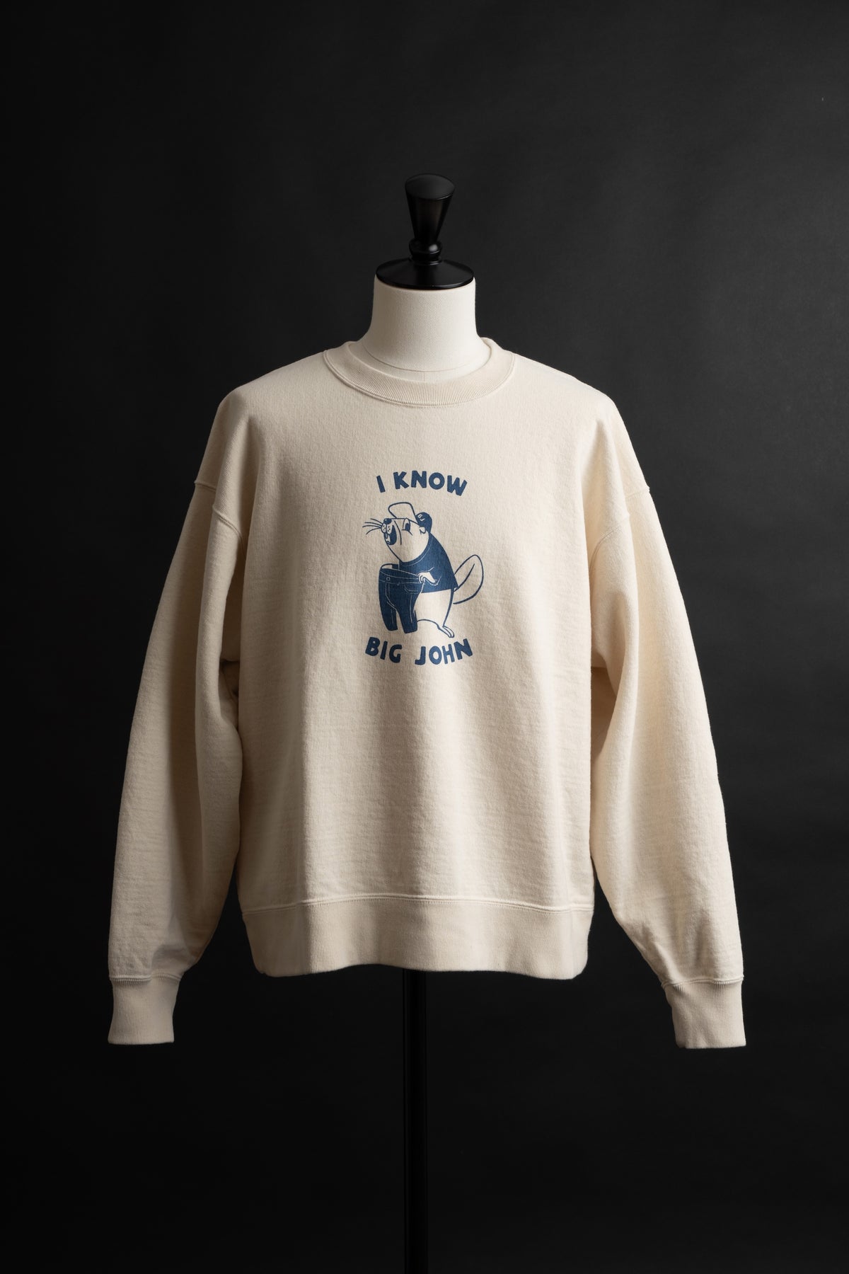 MTE011(66) [BEAVER] CREWNECK SWEATSHIRT NATURAL – BIG JOHN【公式 