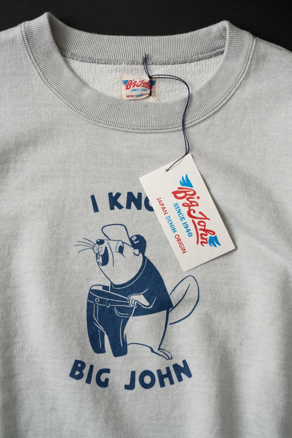 MTE011(64) [BEAVER] CREWNECK SWEATSHIRT GRAY