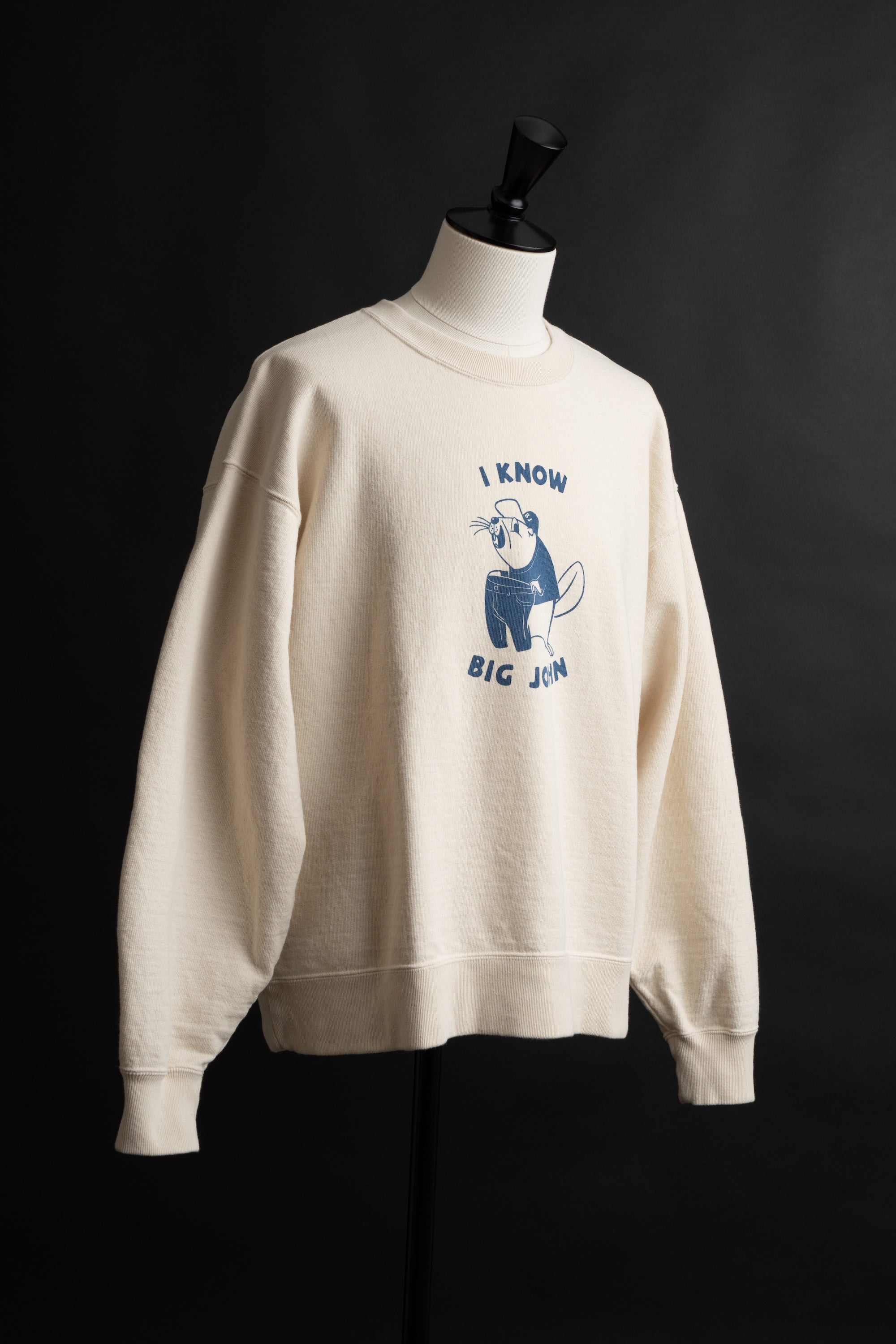 MTE011(66) [BEAVER] CREWNECK SWEATSHIRT NATURAL