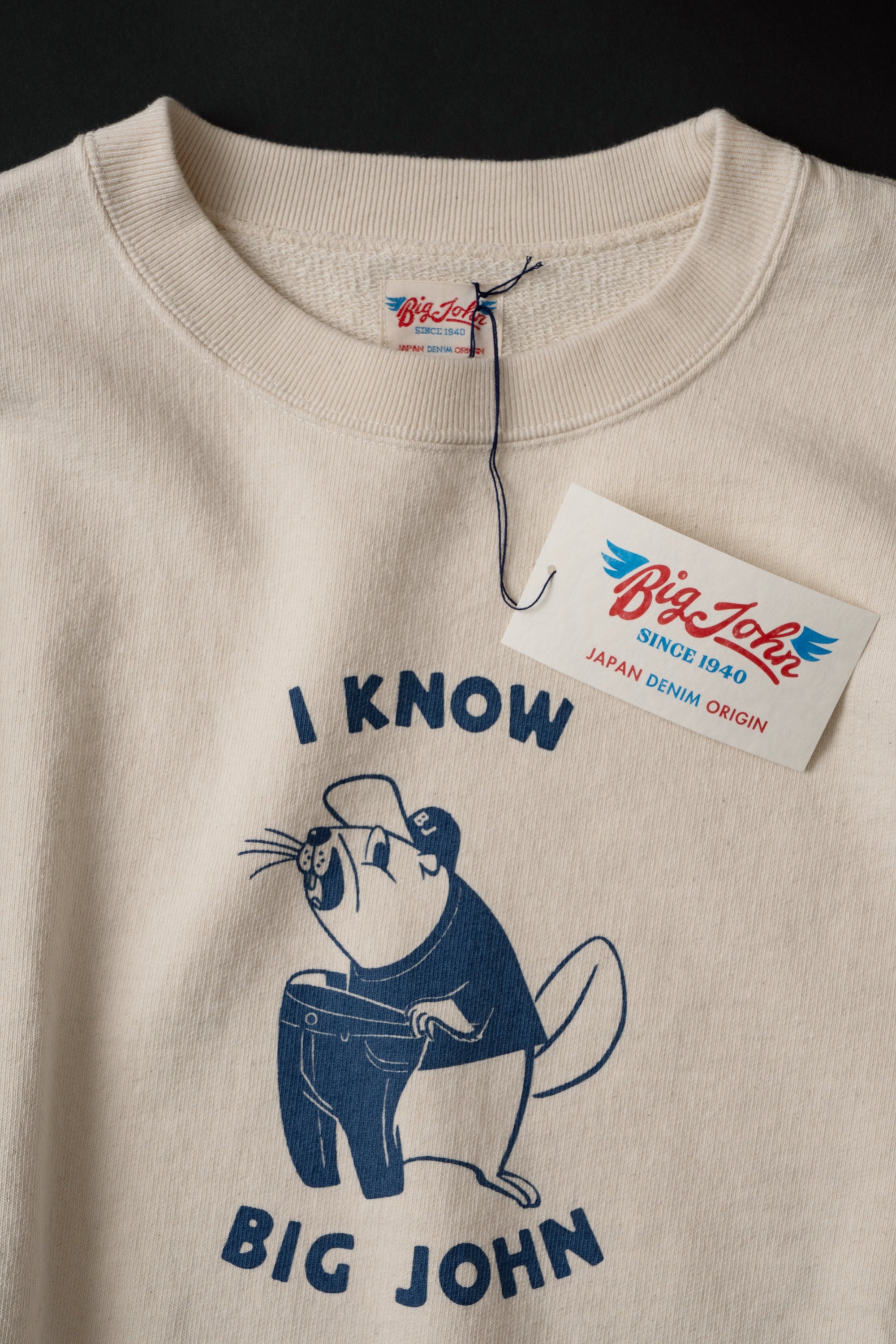 MTE011(66) [BEAVER] CREWNECK SWEATSHIRT NATURAL – BIG JOHN【公式