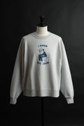 MTE011(64) [BEAVER] CREWNECK SWEATSHIRT GRAY