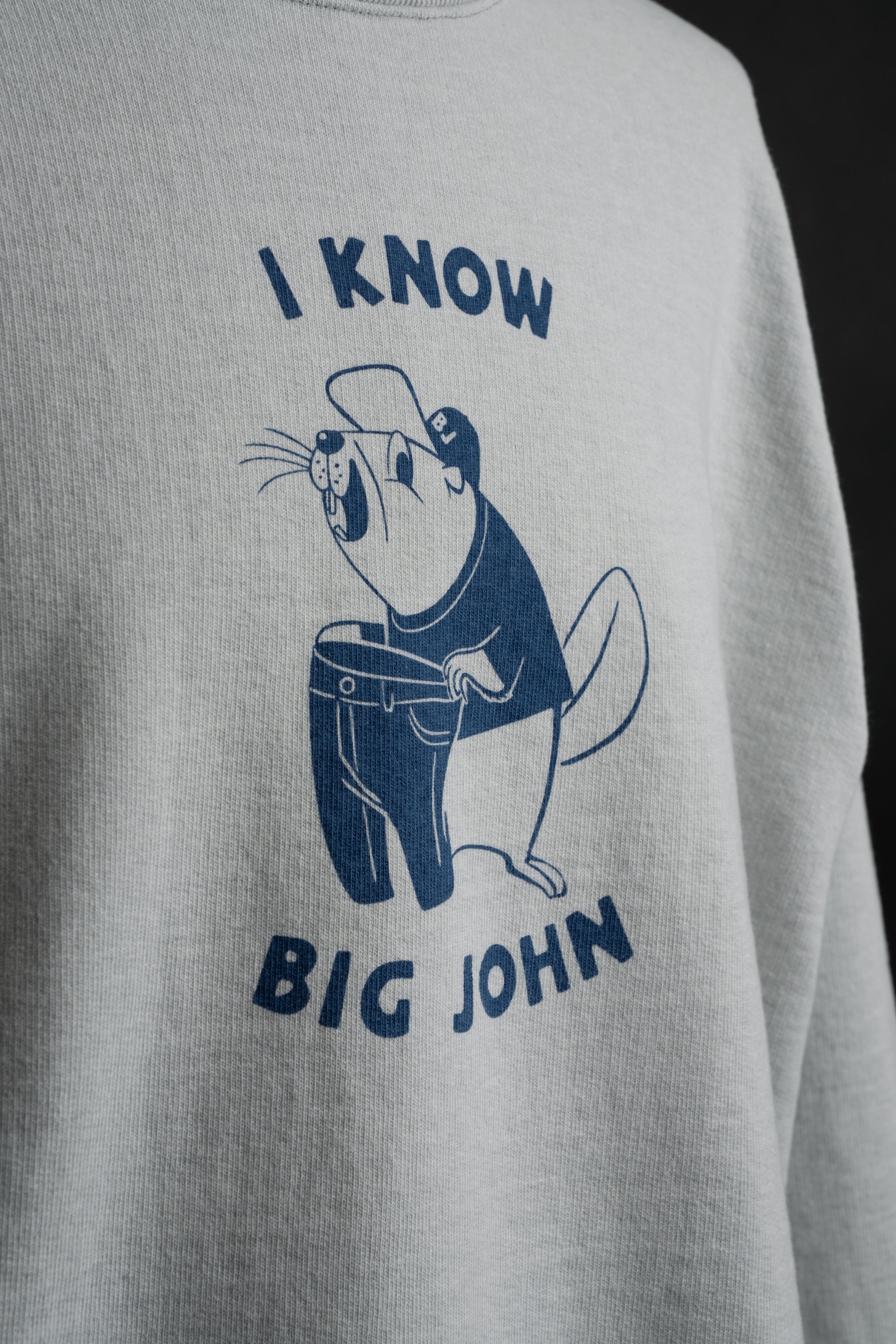 MTE011(64) [BEAVER] CREWNECK SWEATSHIRT GRAY