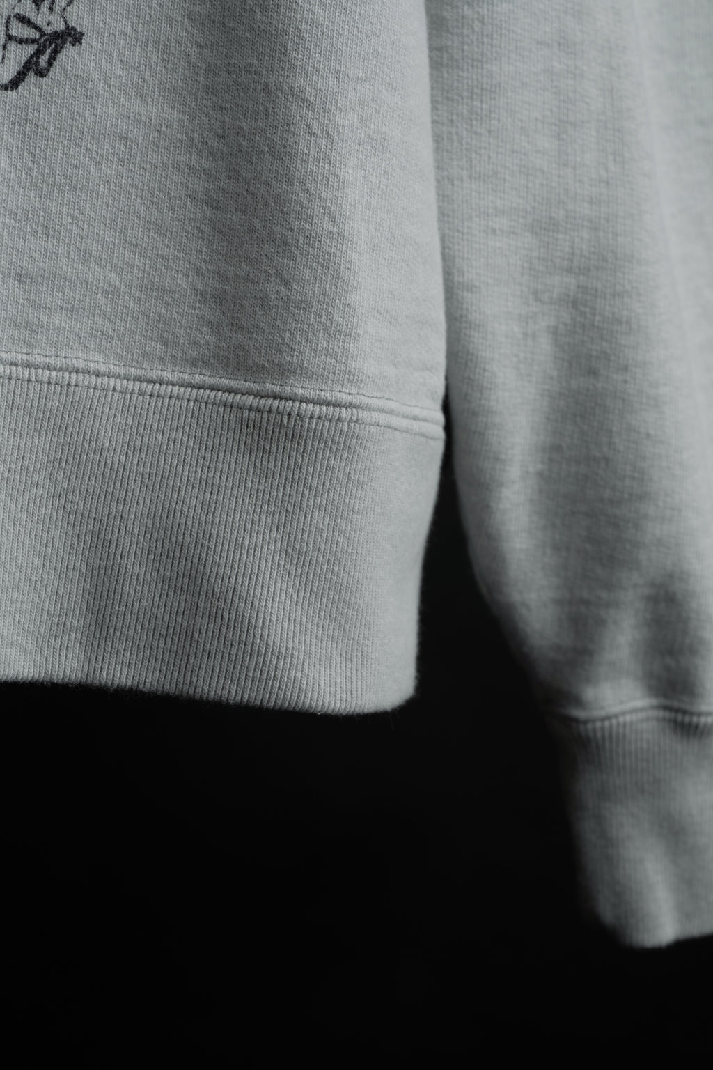 MTE013(64) [Hand-paint style] CREWNECK SWEATSHIRT GRAY