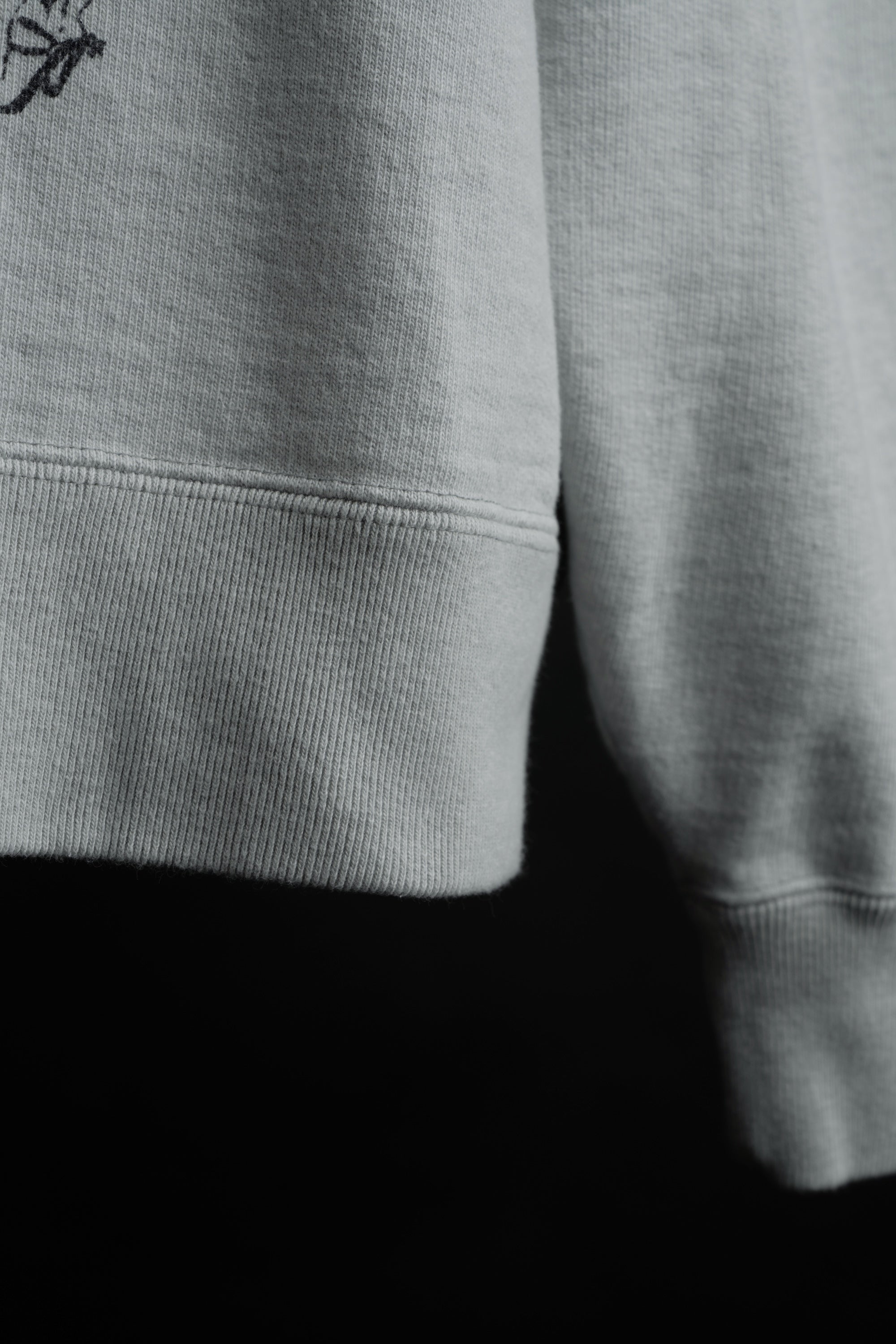 MTE013(64) [Hand-paint style] CREWNECK SWEATSHIRT GRAY