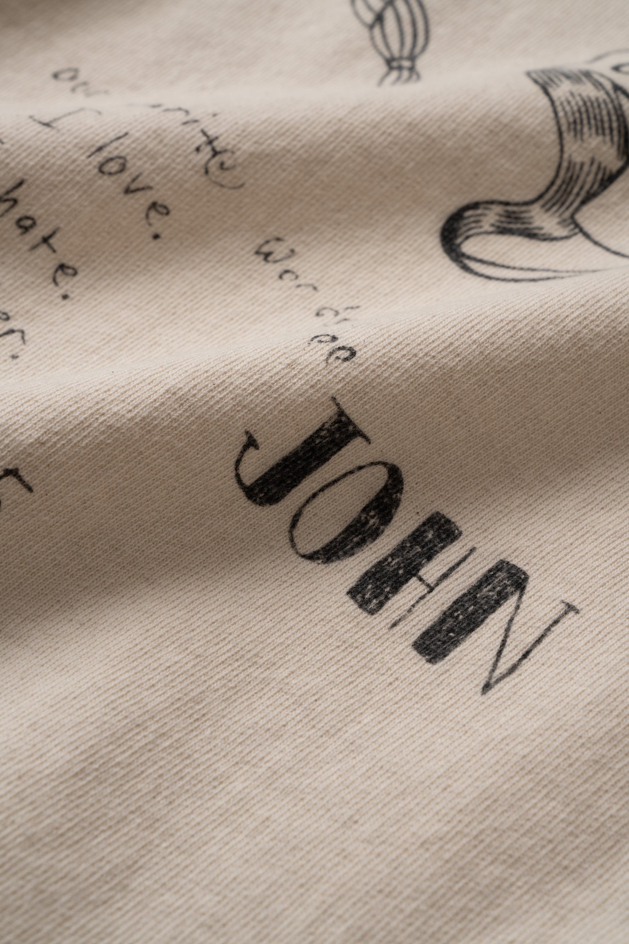 MTE013(66) [Hand-paint style] CREWNECK SWEATSHIRT NATURAL