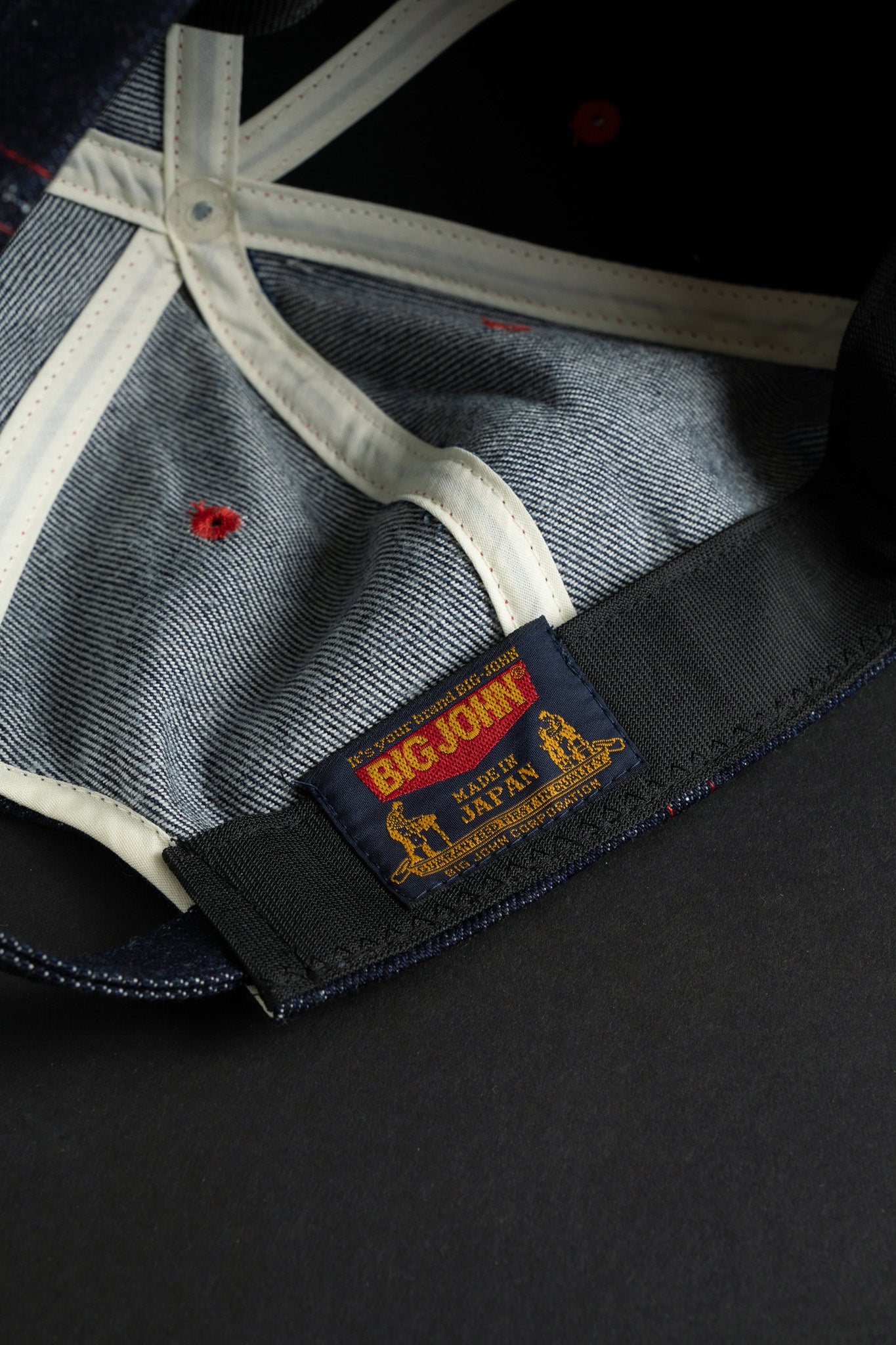 VBBJ045 (01RR) BJ BASEBALL CAP - Red Stitch