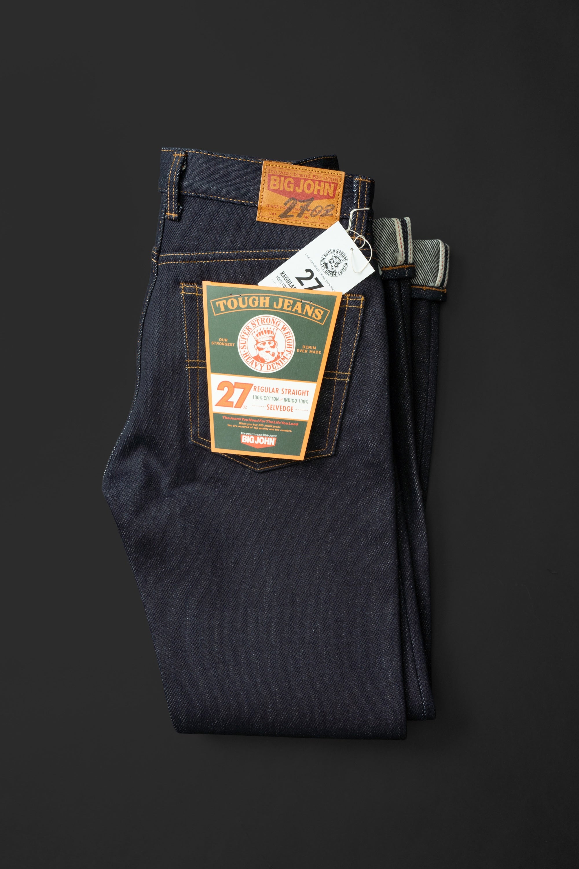 johnleeknb品 M27G (000) 27oz Heavyweight Selvedge Jeans LIMITED EDITION – BIG