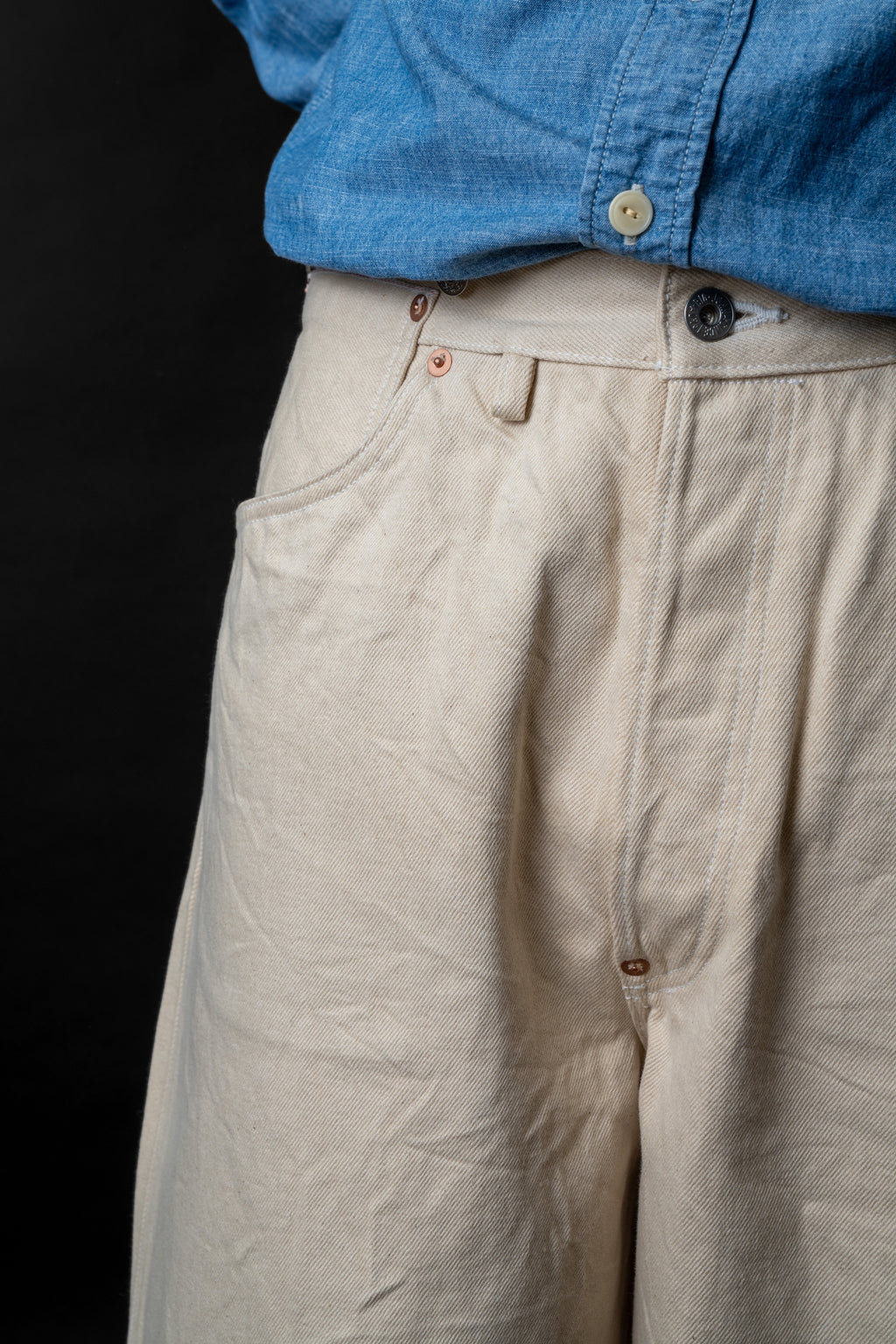 M101S(66) WAIST OVERALL DUCK kinari