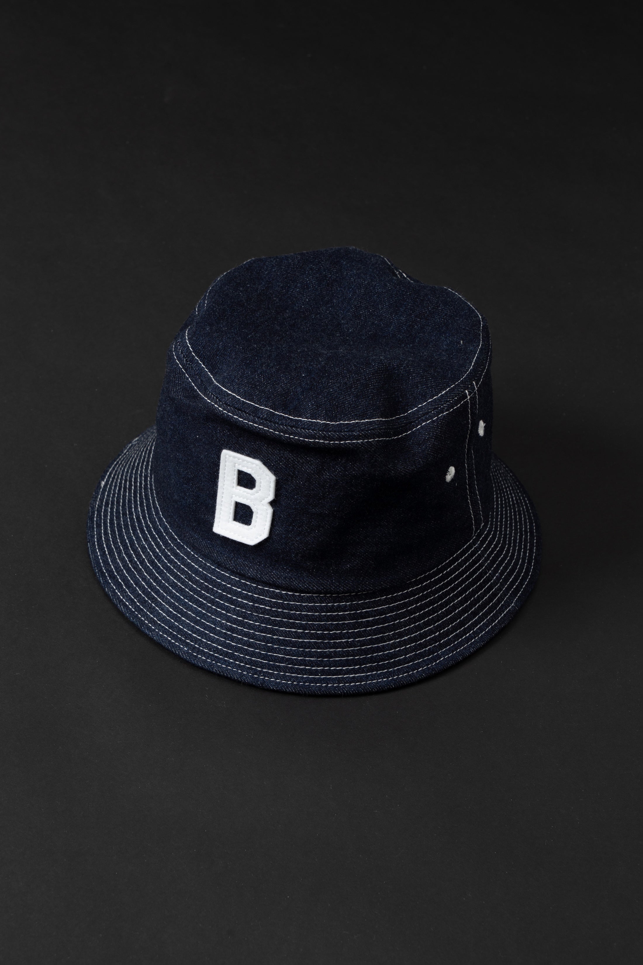 VBBJ048 (001W) BJ Hat White Stitch