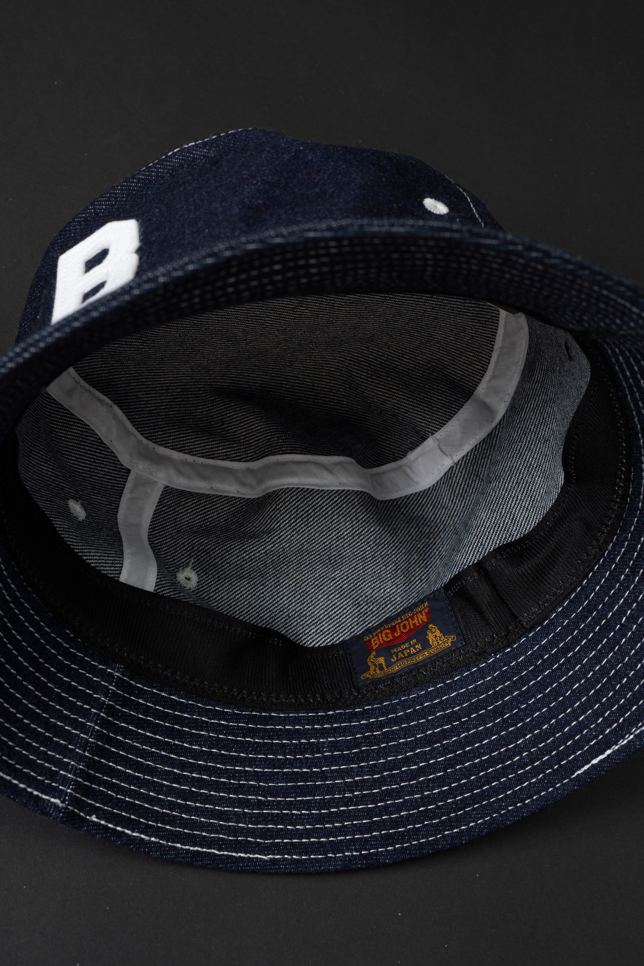 VBBJ048 (001W) BJ Hat White Stitch
