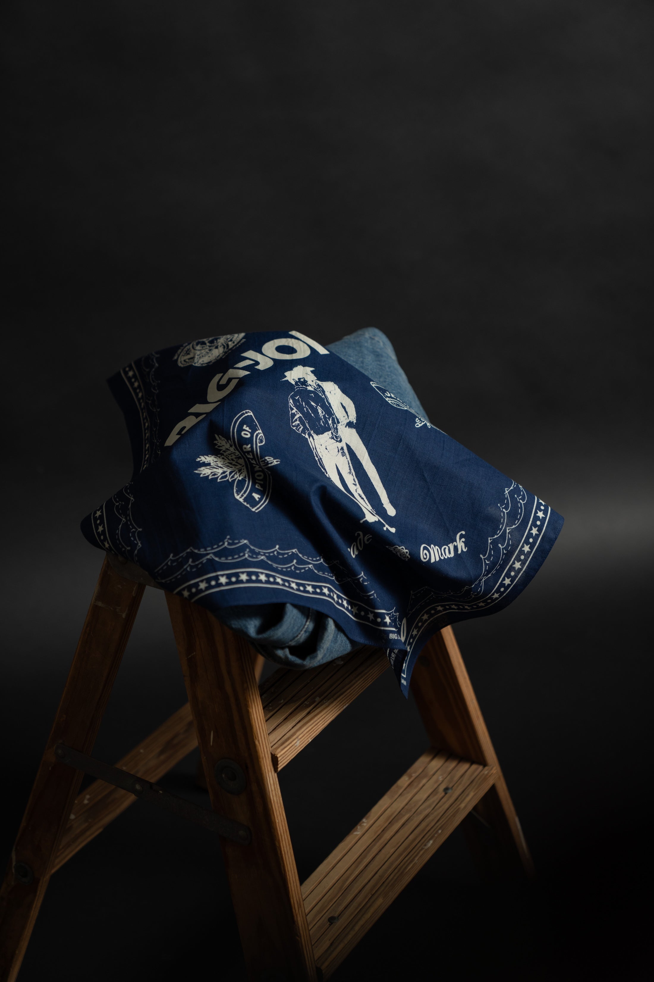 VBAN03 (ID)BIGJOHN INDIGO BANDANA