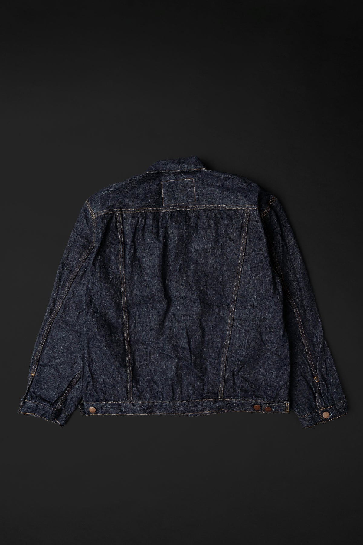 S6953WS (001) ISHIKAWADAI DENIM TRUCKER JACKET | SUVIN GOLD