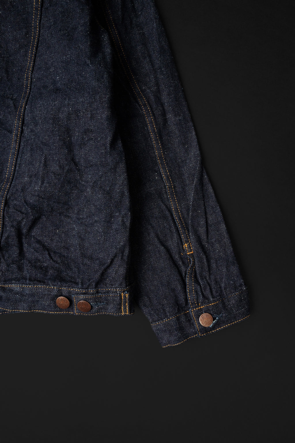 S6953WS (001) ISHIKAWADAI DENIM TRUCKER JACKET | SUVIN GOLD
