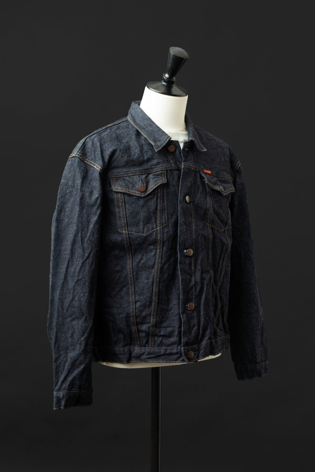 S6953WS (001) ISHIKAWADAI DENIM TRUCKER JACKET | SUVIN GOLD