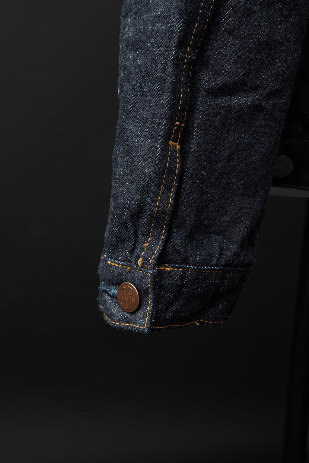 S6953WS (001) ISHIKAWADAI DENIM TRUCKER JACKET | SUVIN GOLD