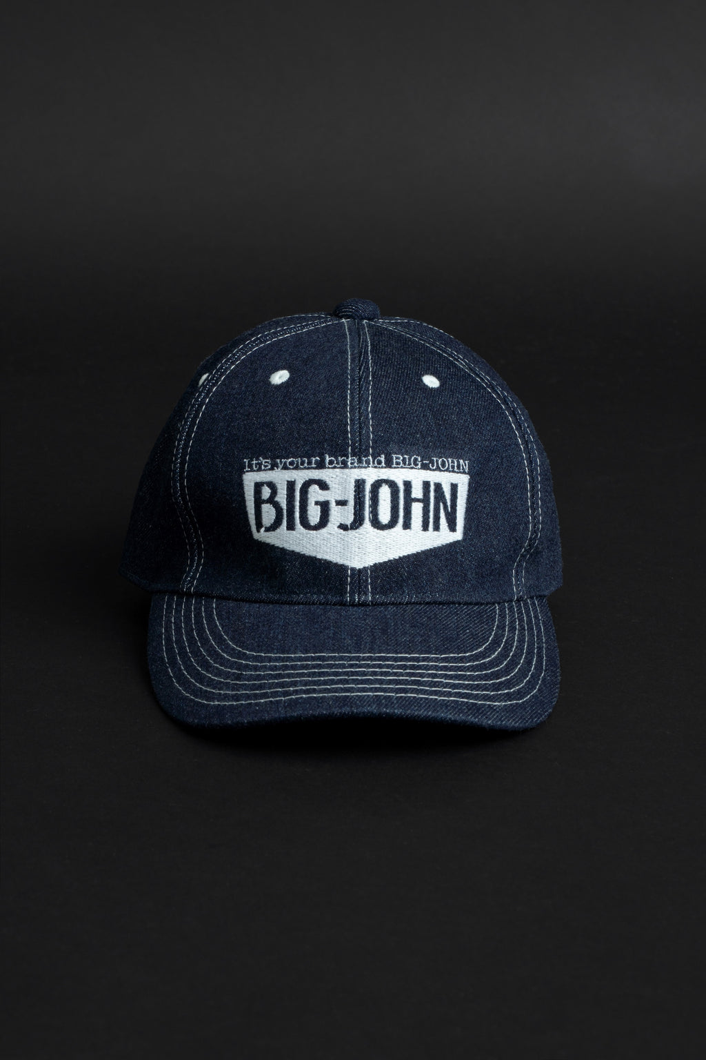 VBBJ047 (001W) BJ BASEBALL LOGO CAP - White Stitch