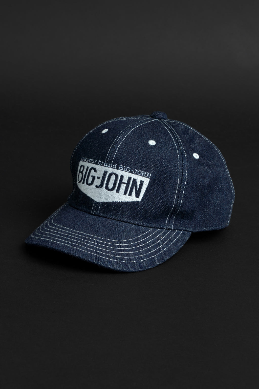 VBBJ047 (001W) BJ BASEBALL LOGO CAP - White Stitch
