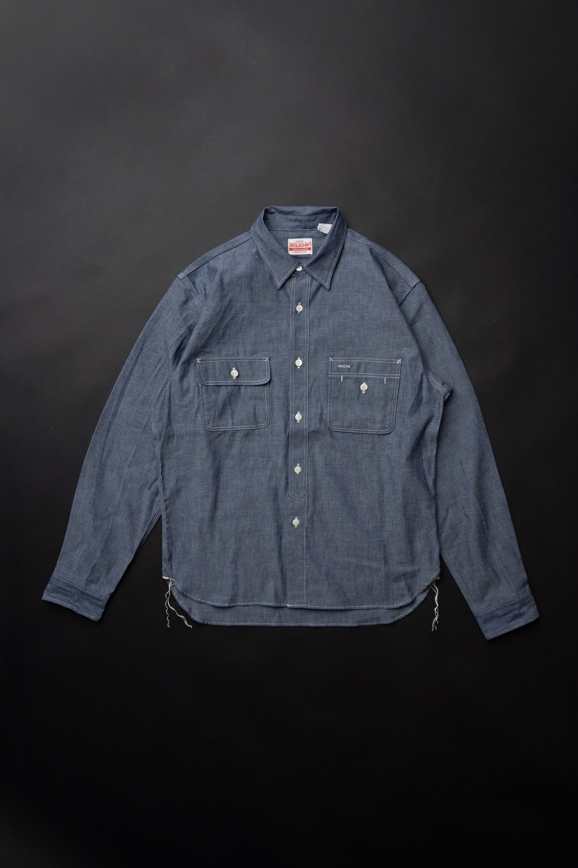 MS004R (01C) Color Nep Selvedge Chambray Shirt