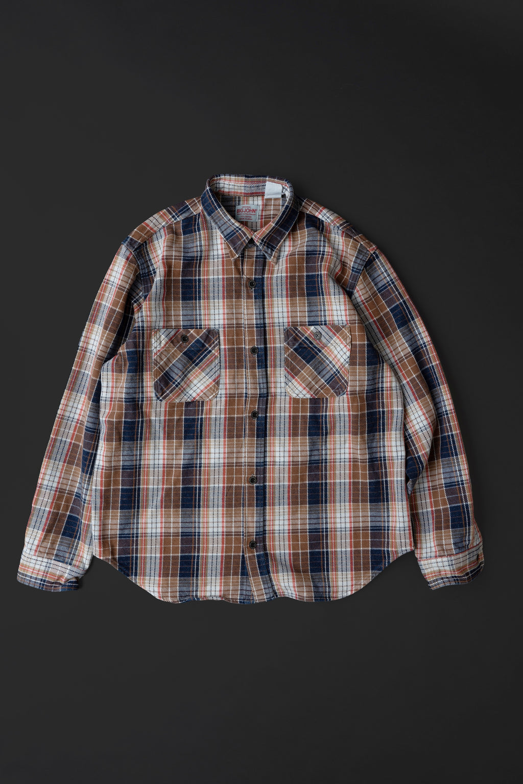 MS001G (REC) INDIGO CHECK HEAVY FLANNEL SHIRT