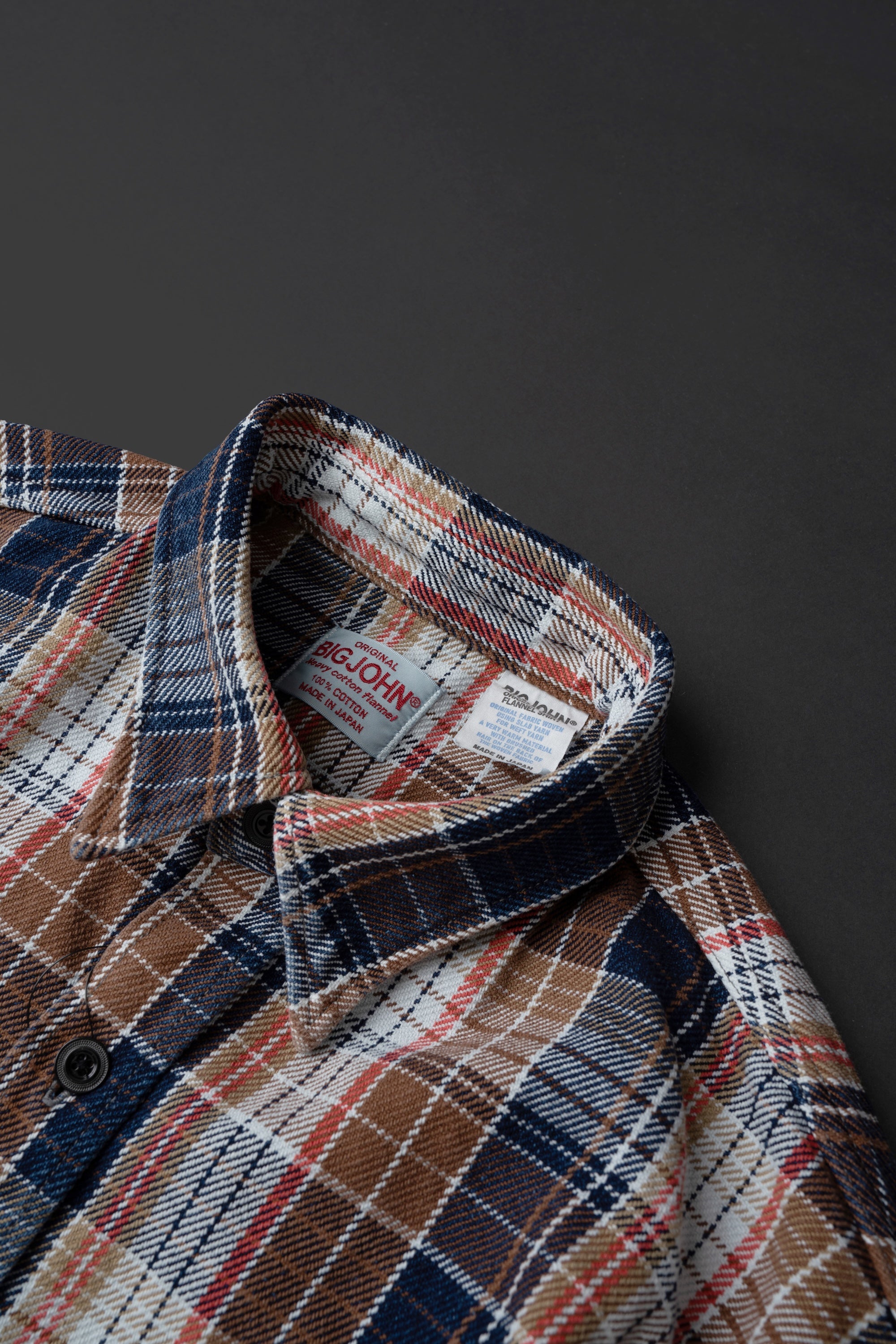 MS001G (REC) INDIGO CHECK HEAVY FLANNEL SHIRT