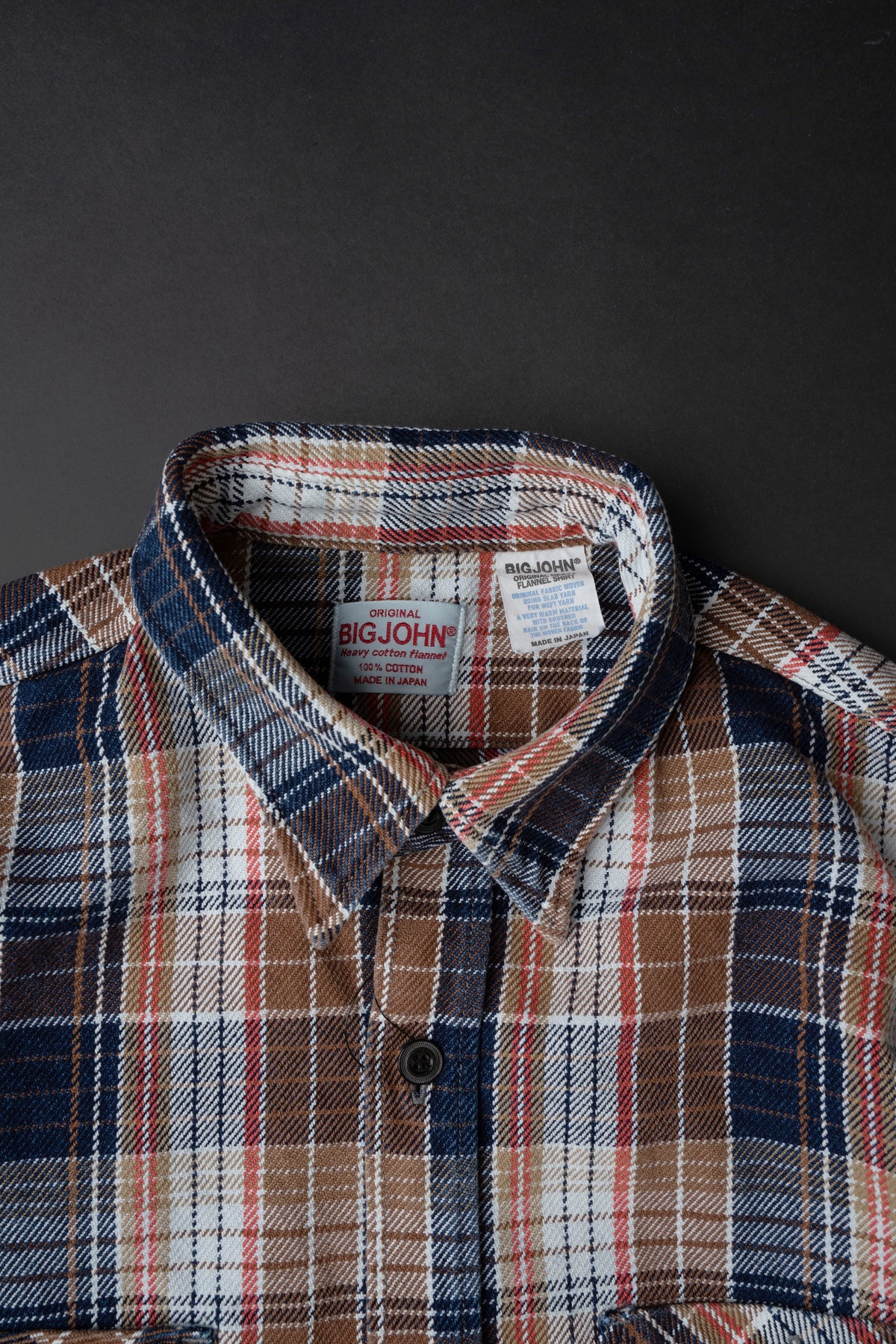 MS001G (REC) INDIGO CHECK HEAVY FLANNEL SHIRT
