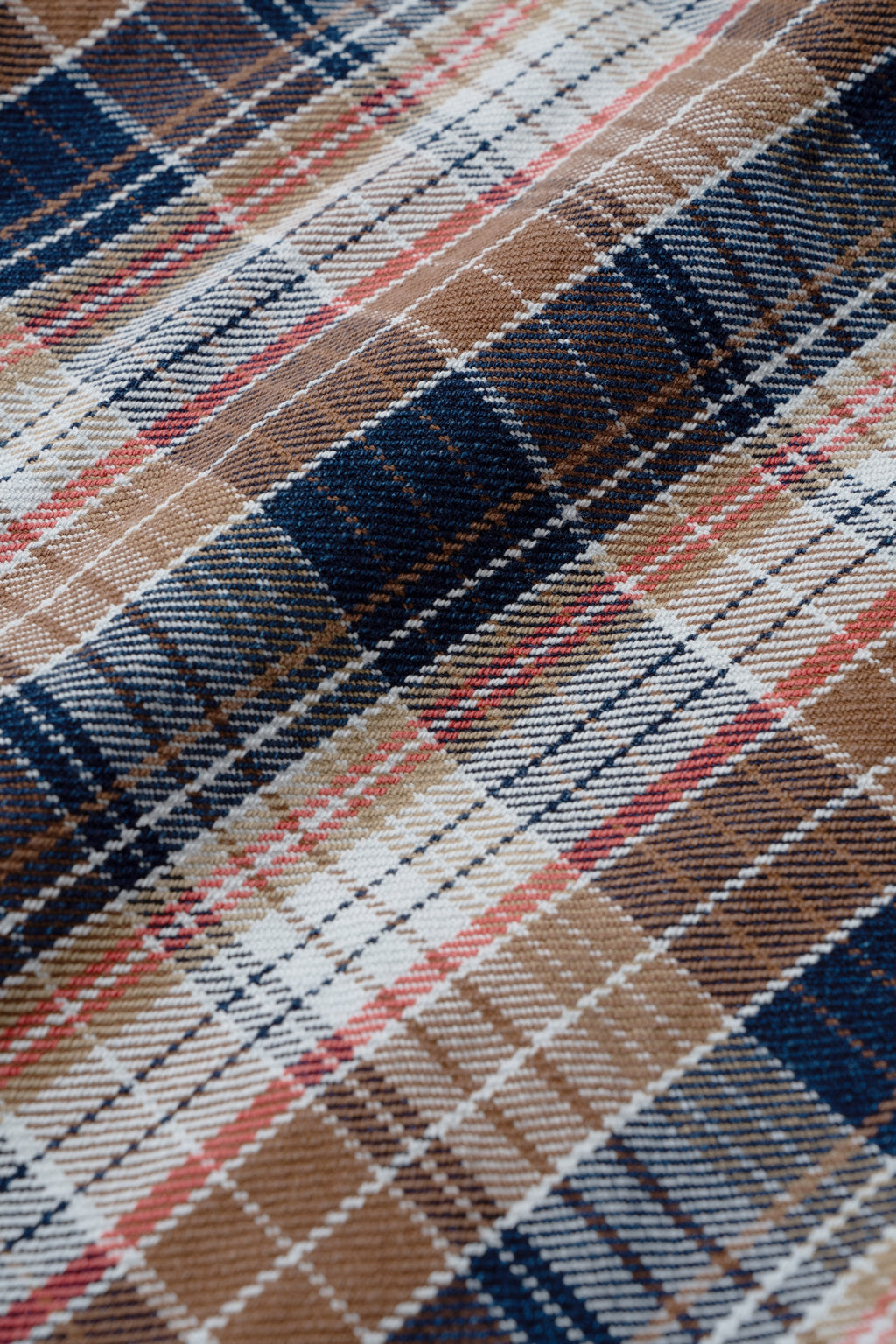 MS001G (REC) INDIGO CHECK HEAVY FLANNEL SHIRT