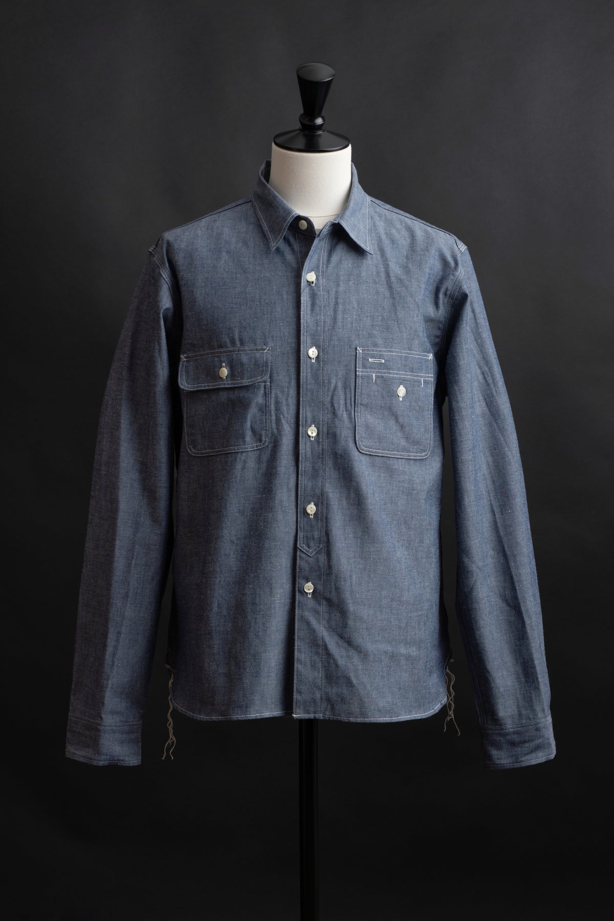 MS004R (01C) Color Nep Selvedge Chambray Shirt – BIG JOHN【公式 