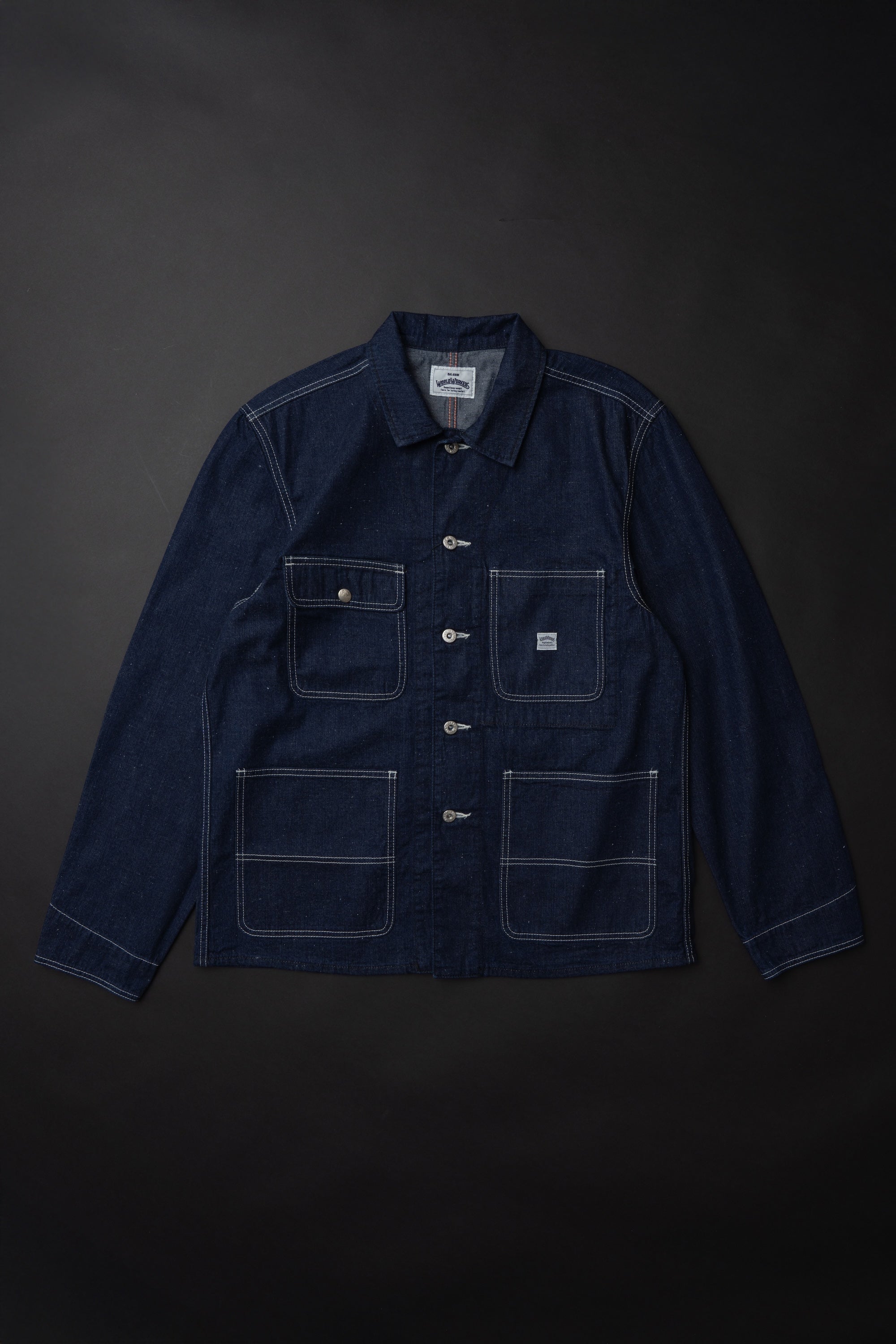 WR623F (81) World Workers Indigo Nep Denim Coverall Jacket – BIG