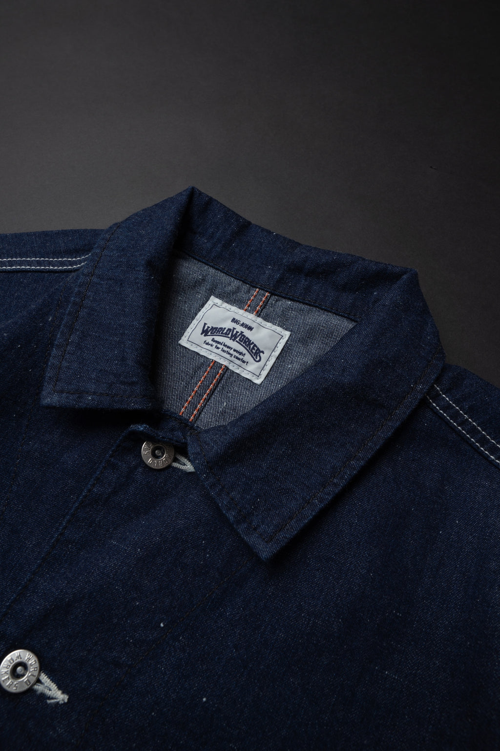 WR623F (81) World Workers Indigo Nep Denim Coverall Jacket