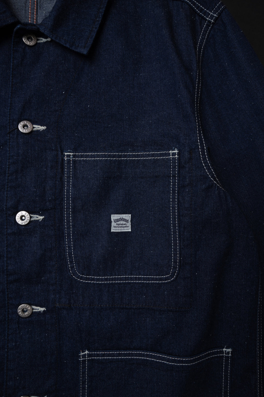 WR623F (81) World Workers Indigo Nep Denim Coverall Jacket