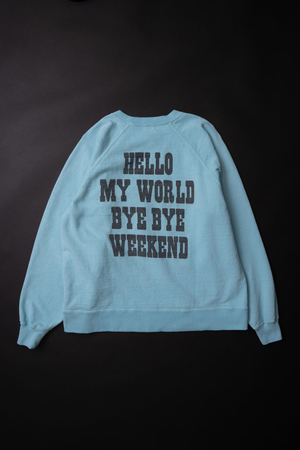 MTE008(07) [BEAVER] RAGLAN SLEEVES SWEAT | SAX BLUE