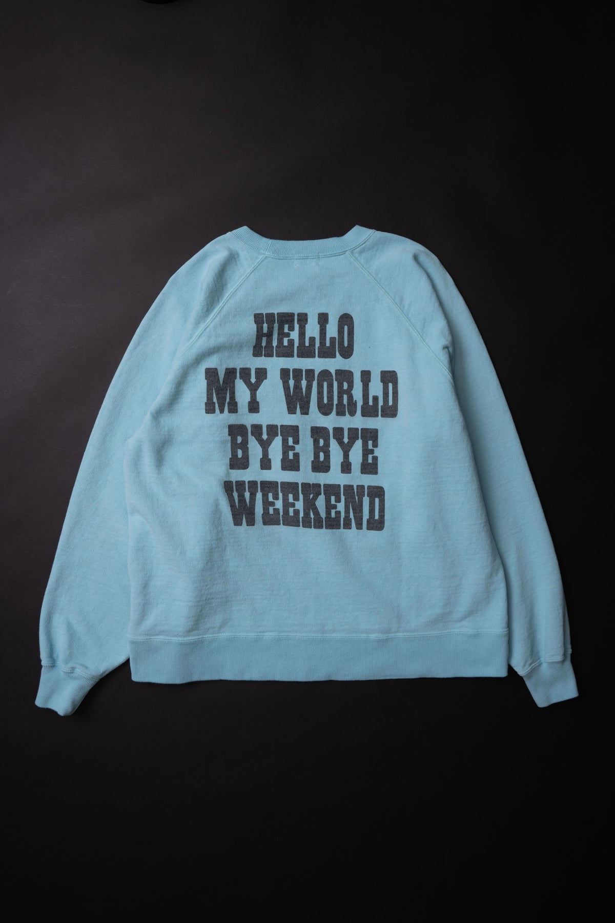 MTE008(07) [BEAVER] RAGLAN SLEEVES SWEAT | SAX BLUE