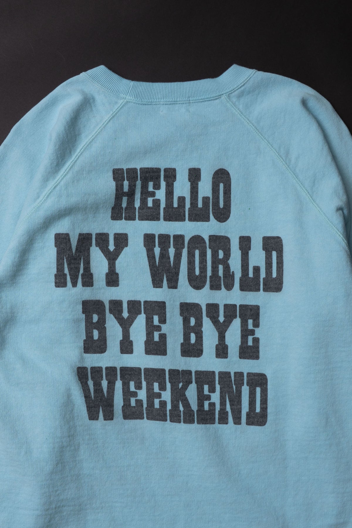 MTE008(07) [BEAVER] RAGLAN SLEEVES SWEAT | SAX BLUE