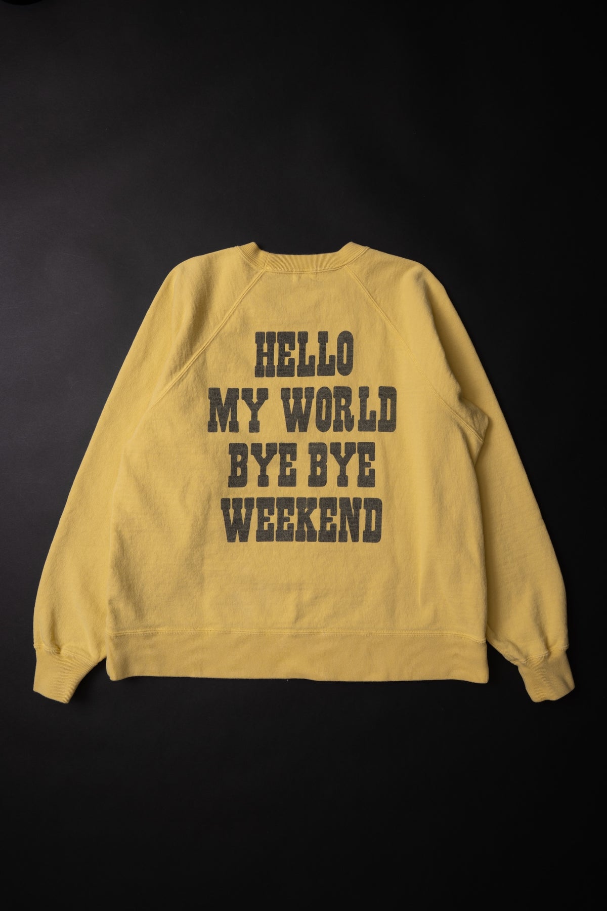 MTE008(46) [BEAVER] RAGLAN SLEEVES SWEAT | YELLOW