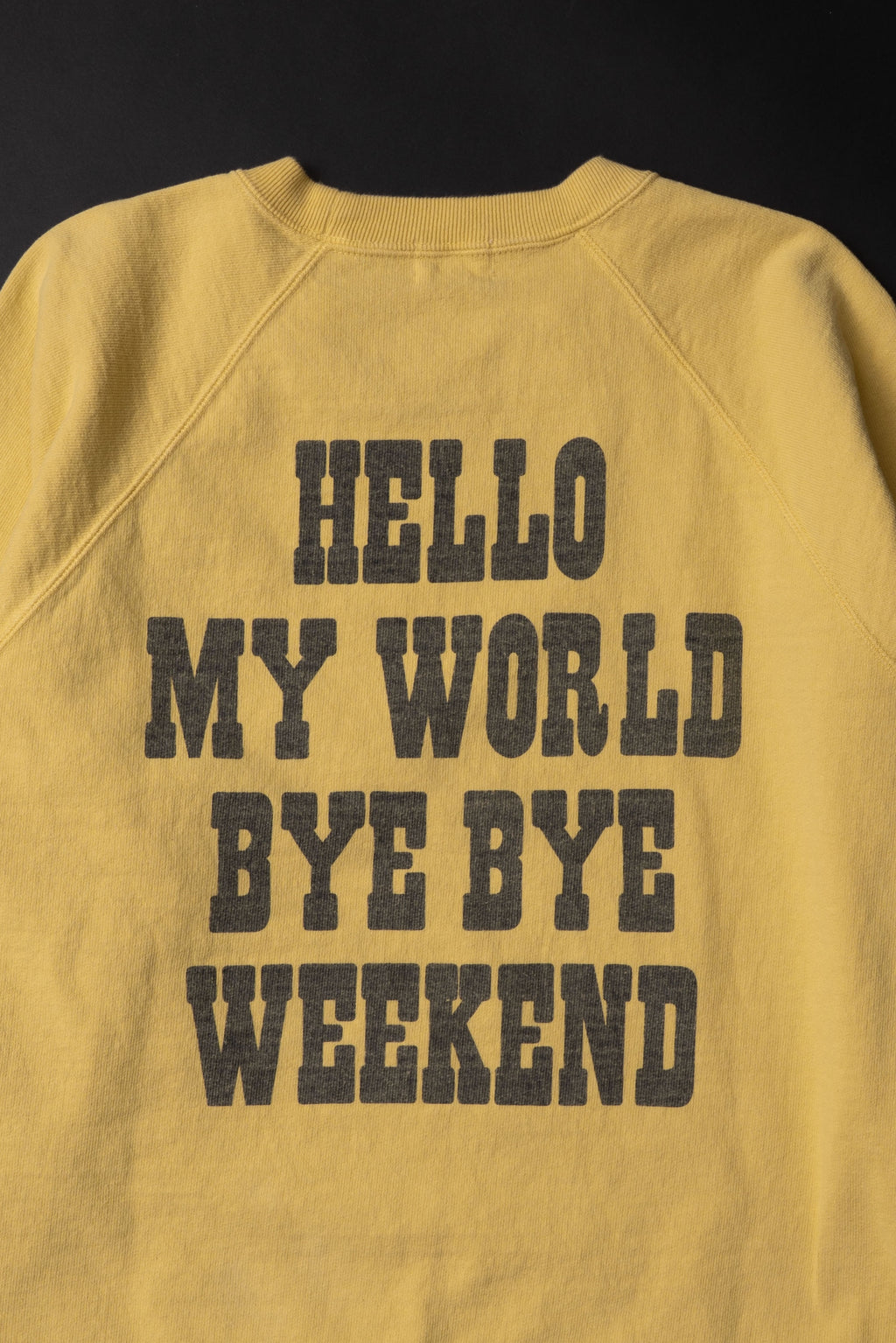 MTE008(46) [BEAVER] RAGLAN SLEEVES SWEAT | YELLOW