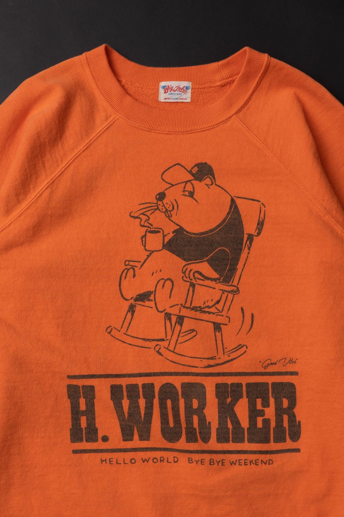 MTE008(44) [BEAVER] RAGLAN SLEEVES SWEAT | ORANGE