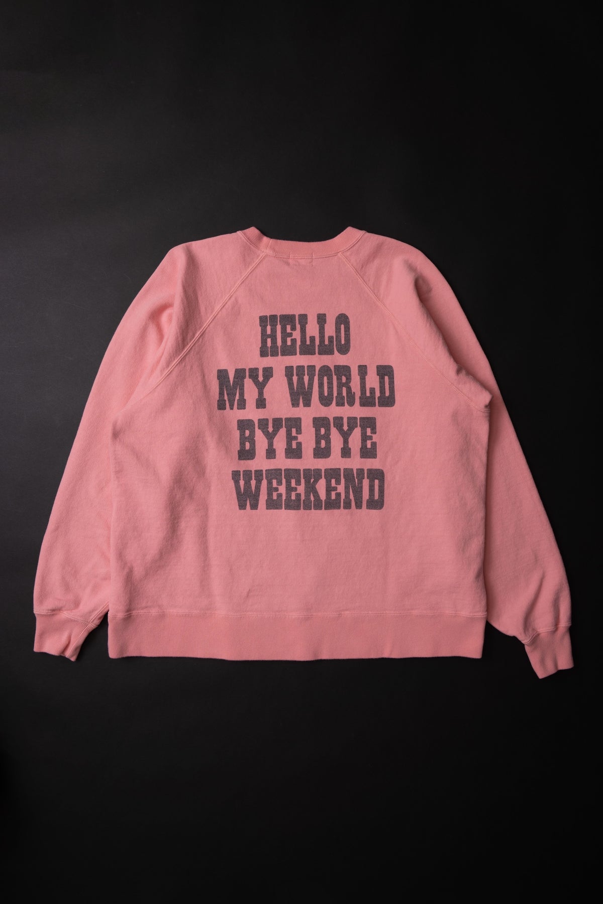 MTE008(27) [BEAVER] RAGLAN SLEEVES SWEAT | PINK
