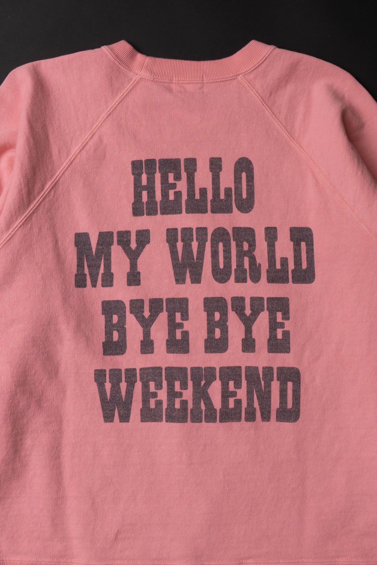 MTE008(27) [BEAVER] RAGLAN SLEEVES SWEAT | PINK