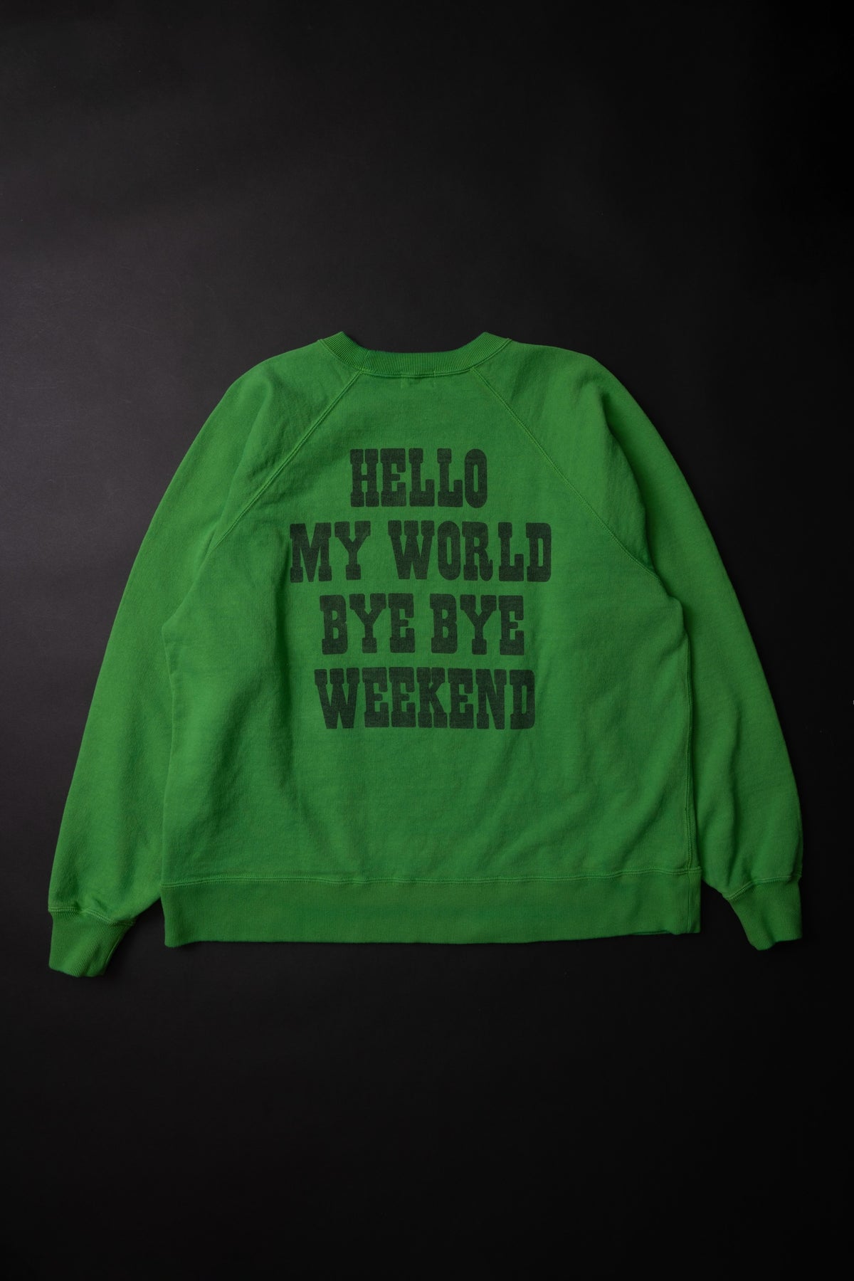 MTE008(14) [BEAVER] RAGLAN SLEEVES SWEAT | GREEN