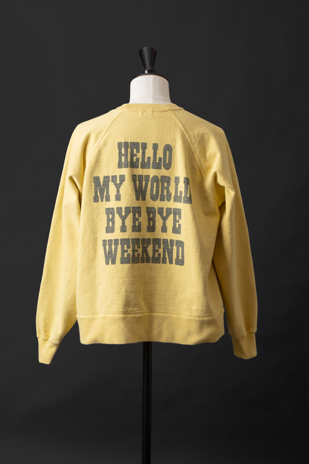 MTE008(46) [BEAVER] RAGLAN SLEEVES SWEAT | YELLOW