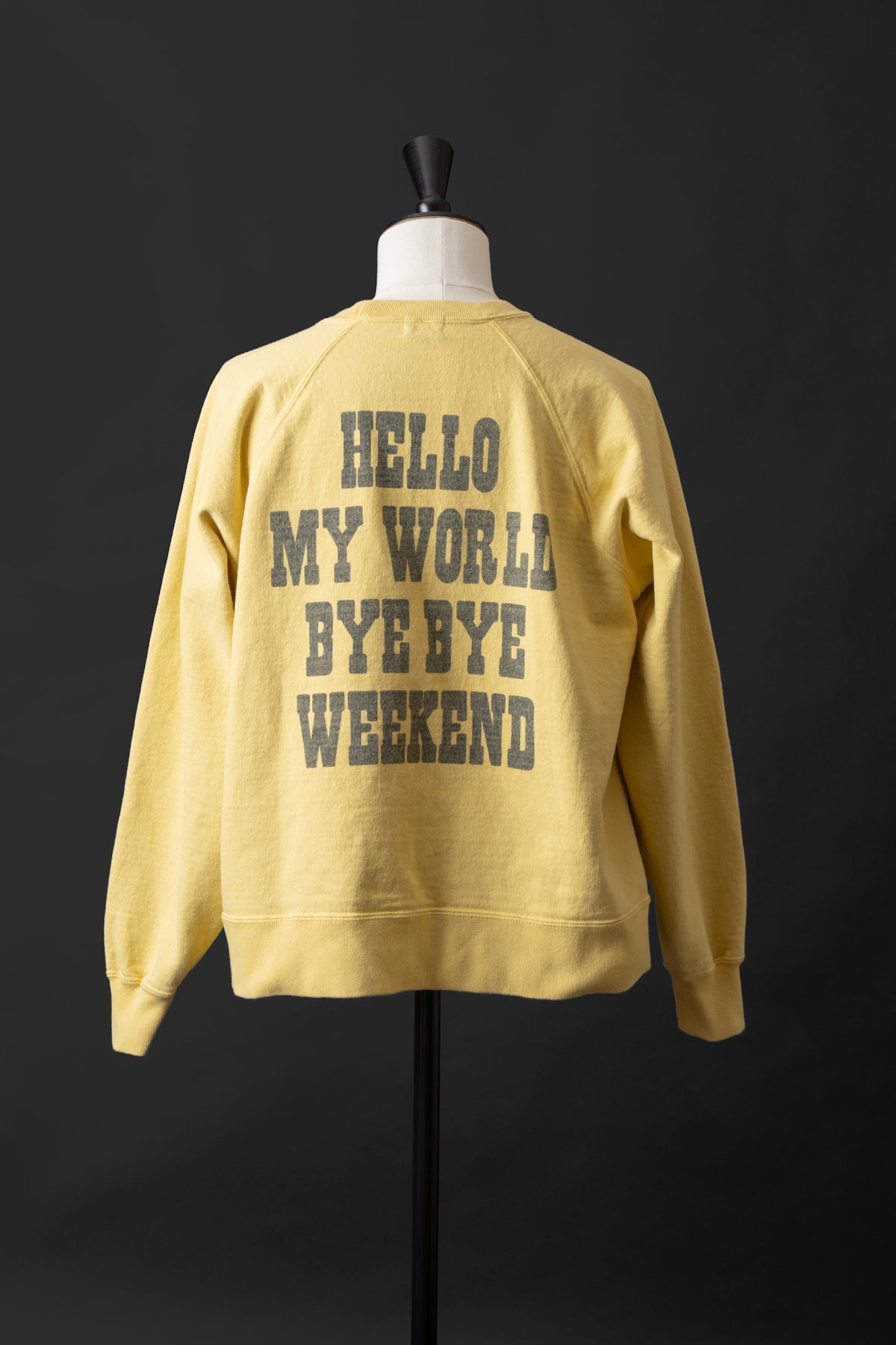 MTE008(46) [BEAVER] RAGLAN SLEEVES SWEAT | YELLOW
