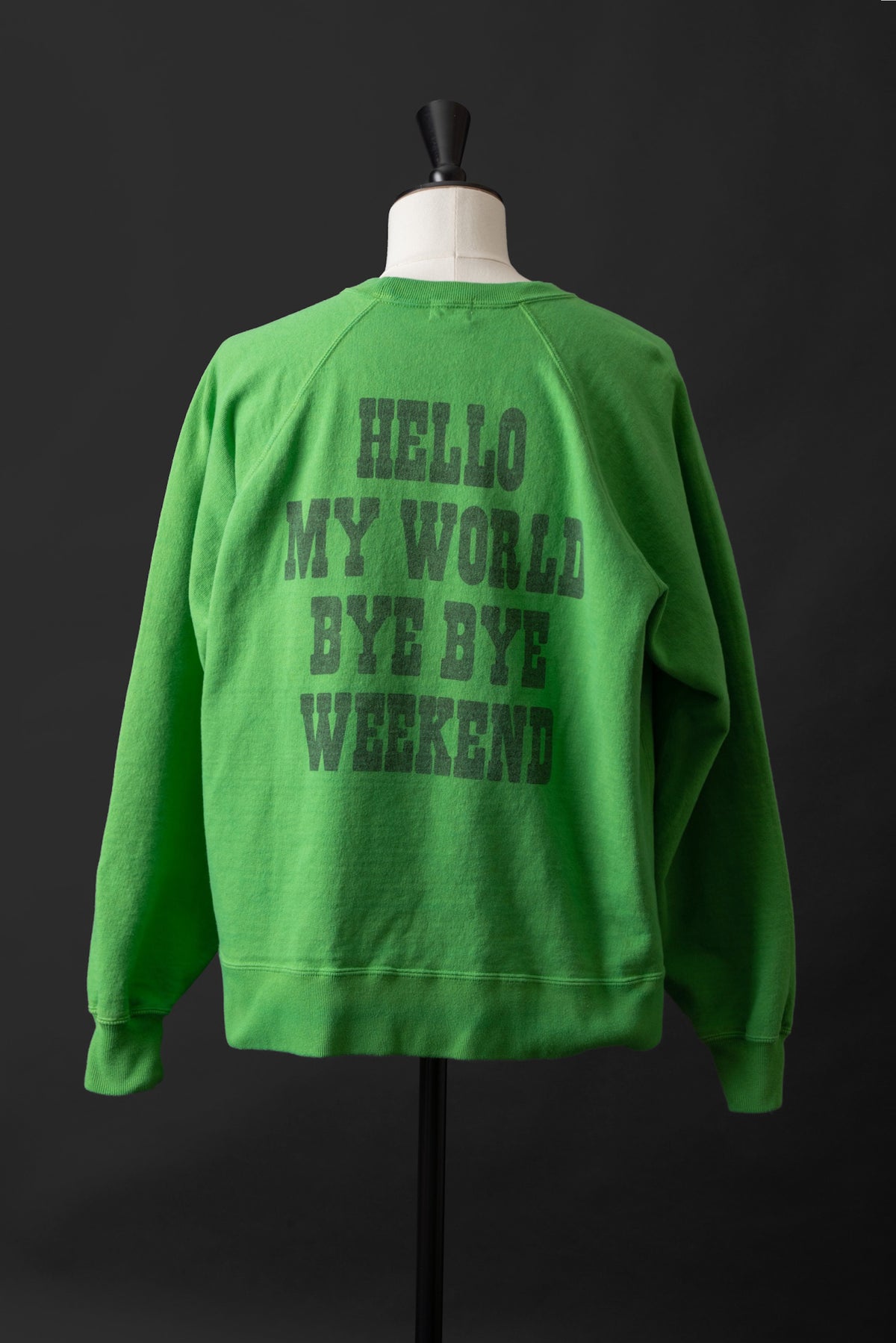 MTE008(14) [BEAVER] RAGLAN SLEEVES SWEAT | GREEN
