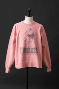 MTE008(27) [BEAVER] RAGLAN SLEEVES SWEAT | PINK