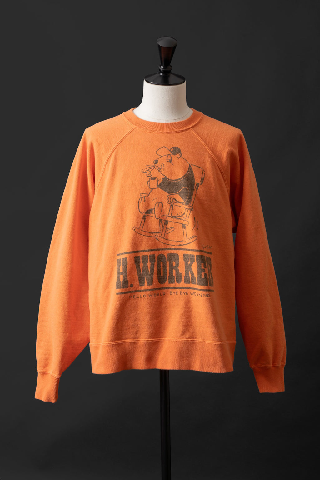 MTE008(44) [BEAVER] RAGLAN SLEEVES SWEAT | ORANGE