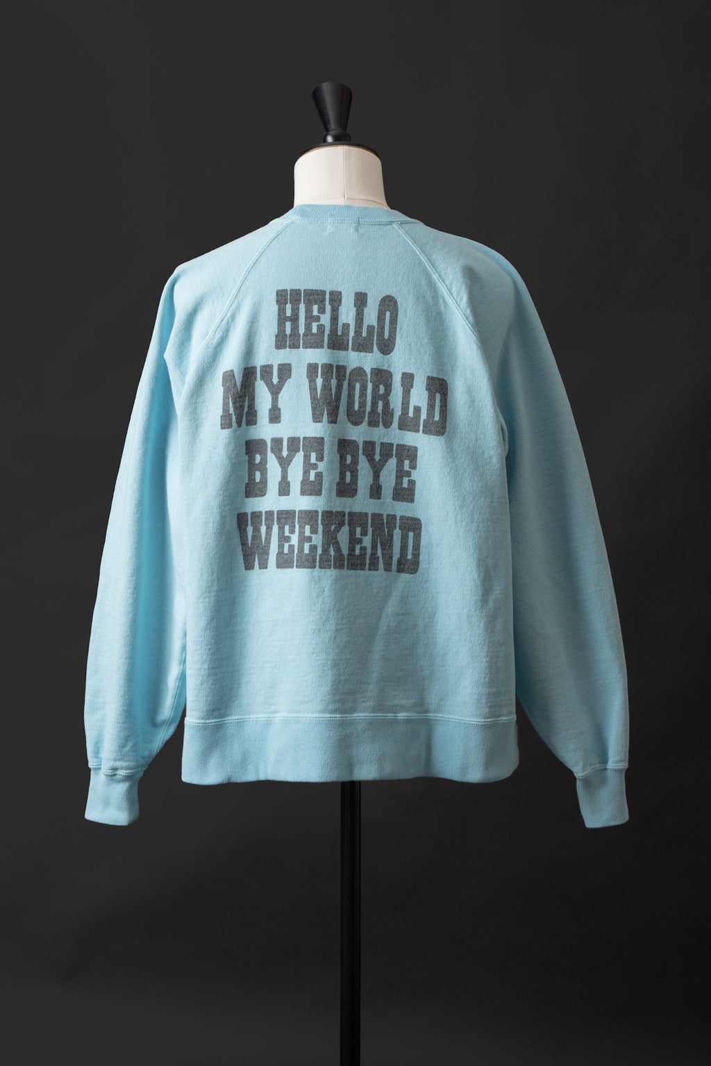 MTE008(07) [BEAVER] RAGLAN SLEEVES SWEAT | SAX BLUE