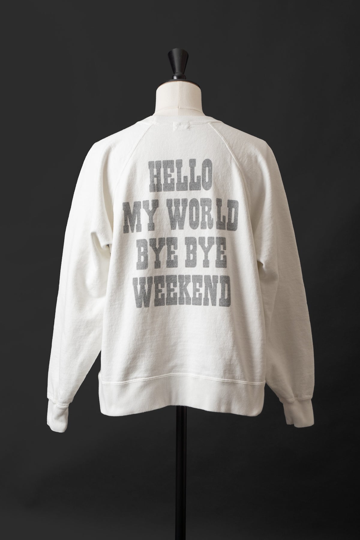 MTE008(69) [BEAVER] RAGLAN SLEEVES SWEAT | WHITE