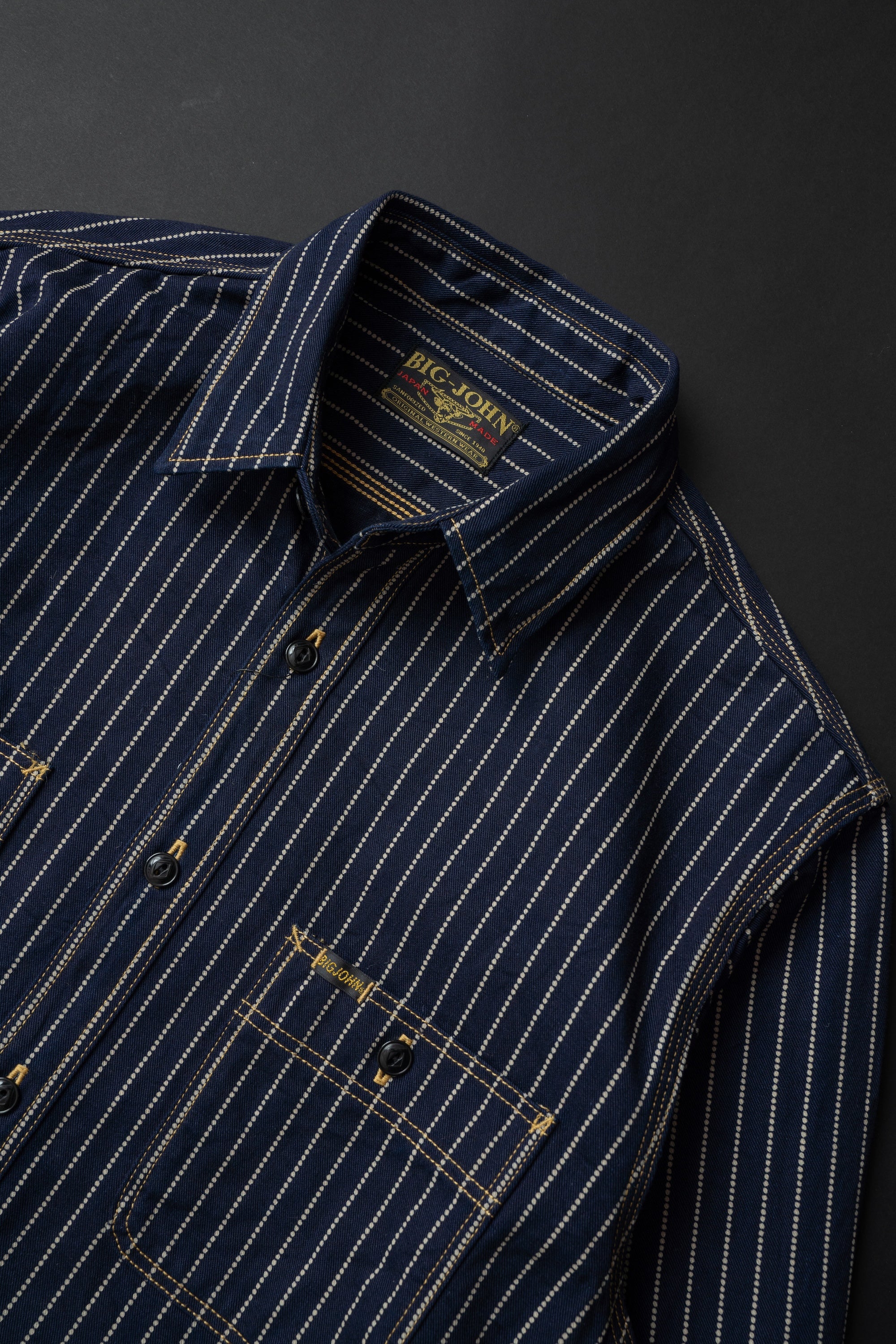 MS005E (055P) 10oz SELVAGE WORK SHIRT WABASH