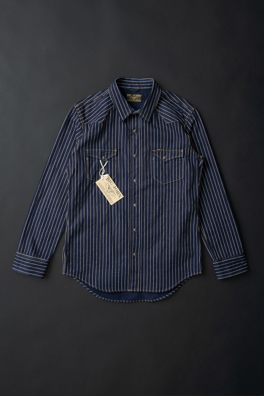MS004E (055P) 10oz SELVADGE DENIM WESTERN SHIRTS WABASH