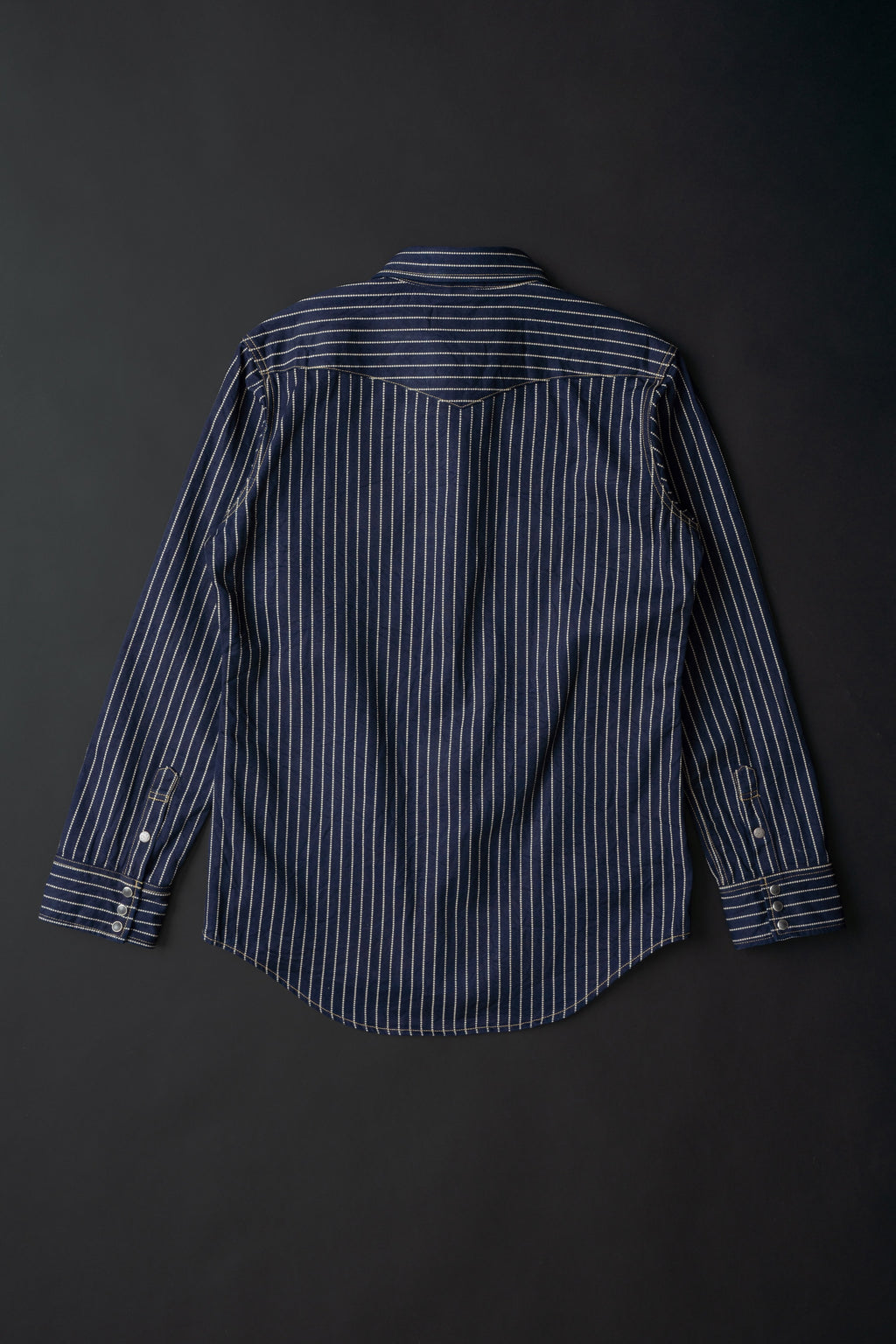 MS004E (055P) 10oz SELVADGE DENIM WESTERN SHIRTS WABASH